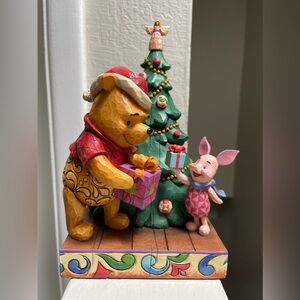 Disney Jim Shore Winnie the Pooh Piglet "A Gift of Friendship" Christmas